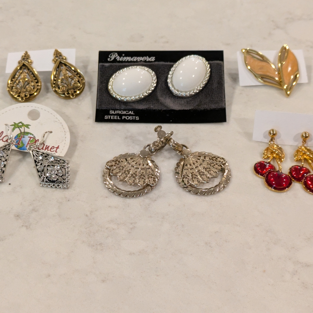 Multicolor  Earrings Set Of 6